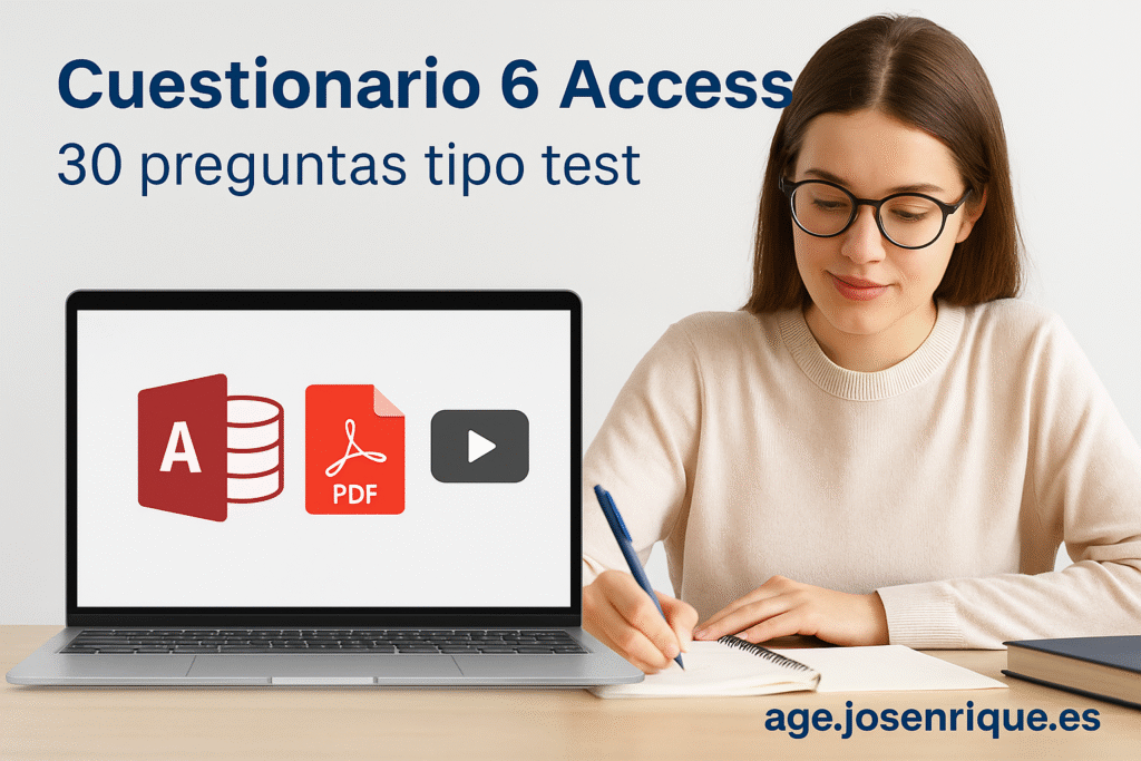 Cuestionario Access – test con video y PDF