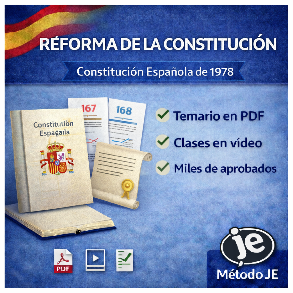 Reforma de la Constitución Española de 1978 para oposiciones