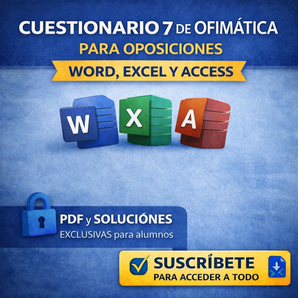 test ofimatica oposiciones