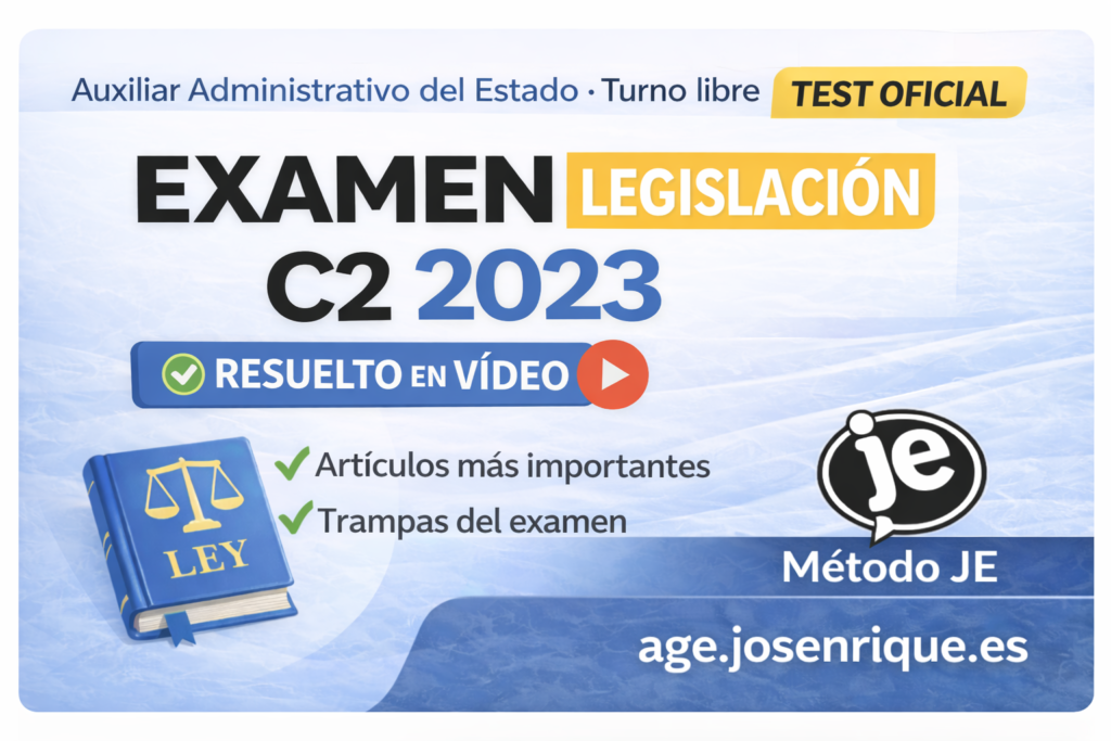 examen auxiliar administrativo estado resuelto