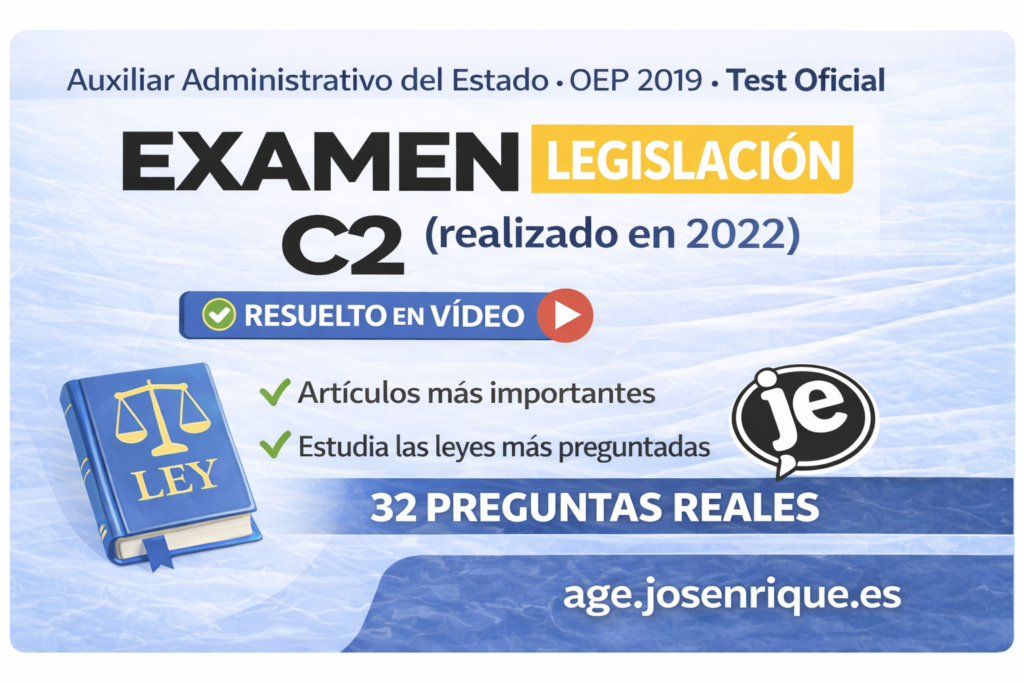 examen legislacion auxiliar del estado 2022