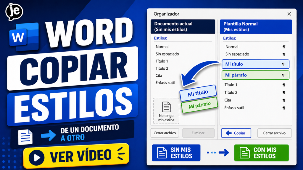 Copiar estilos en word