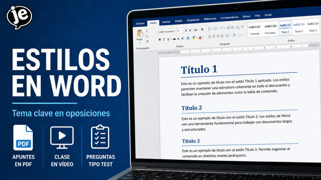 Estilos en Word para oposiciones