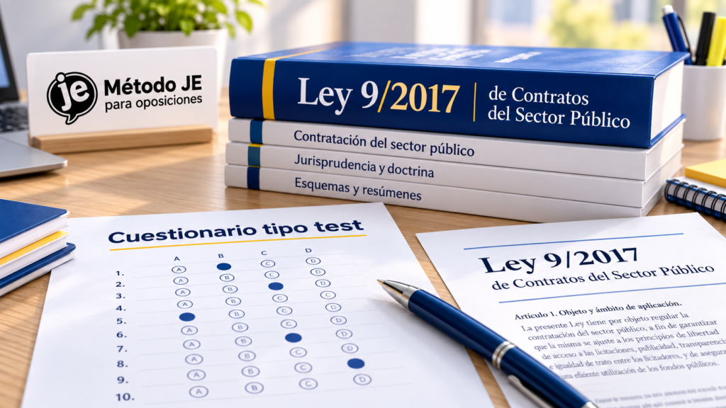 Test Ley 9/2017 de Contratos del Sector Público para oposiciones